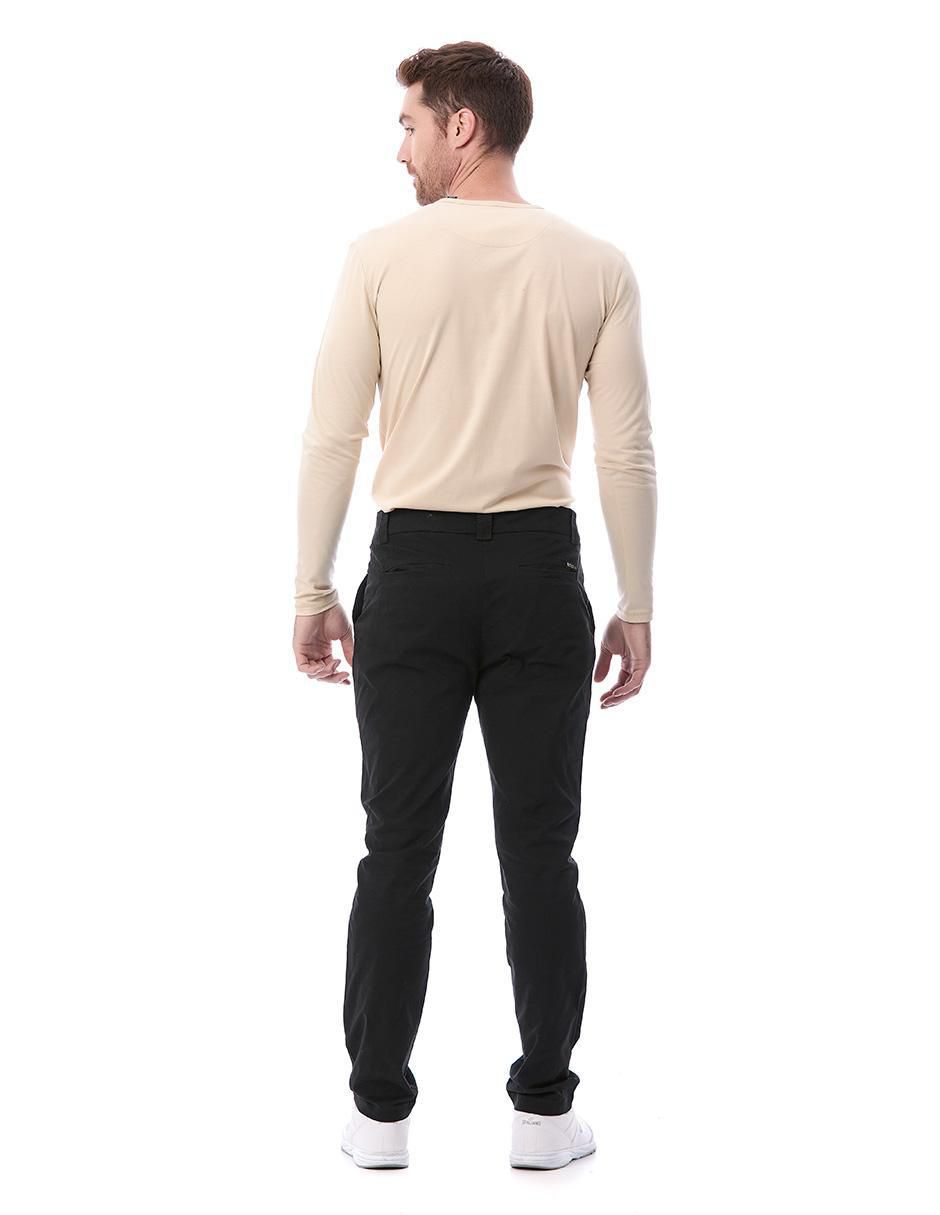 Pantalón regular de gabardina para hombre 7