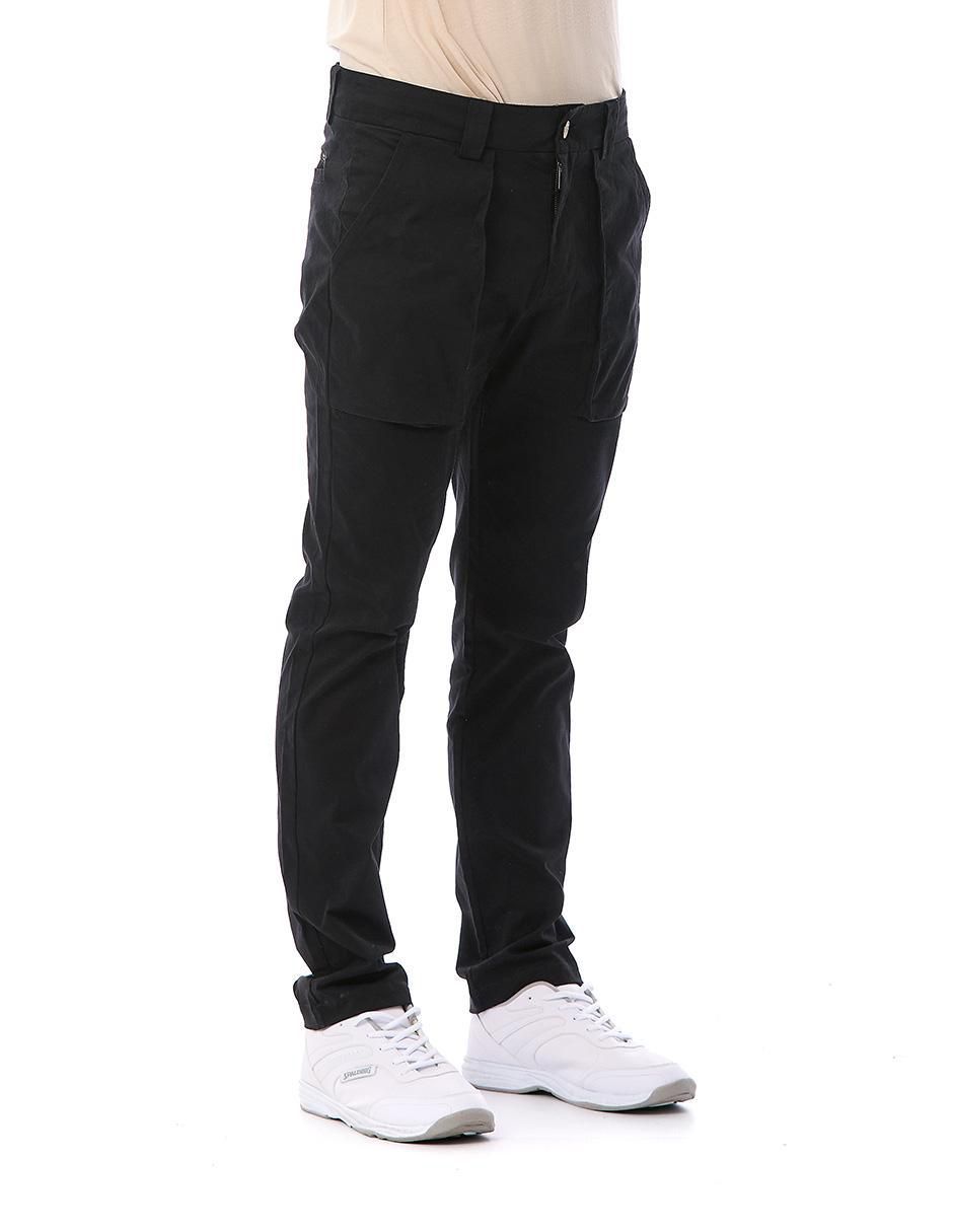 Pantalón regular de gabardina para hombre 9