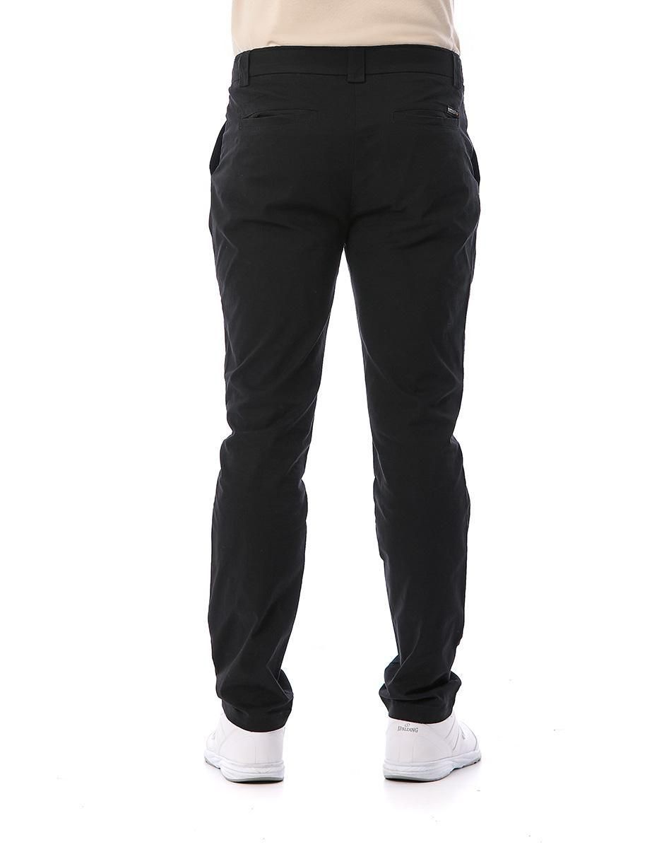 Pantalón regular de gabardina para hombre 4