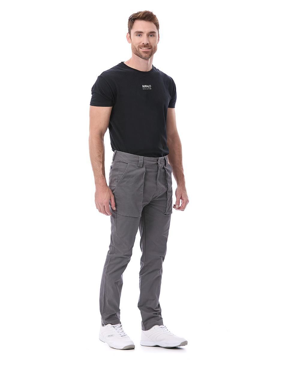 Pantalón regular de gabardina para hombre 10
