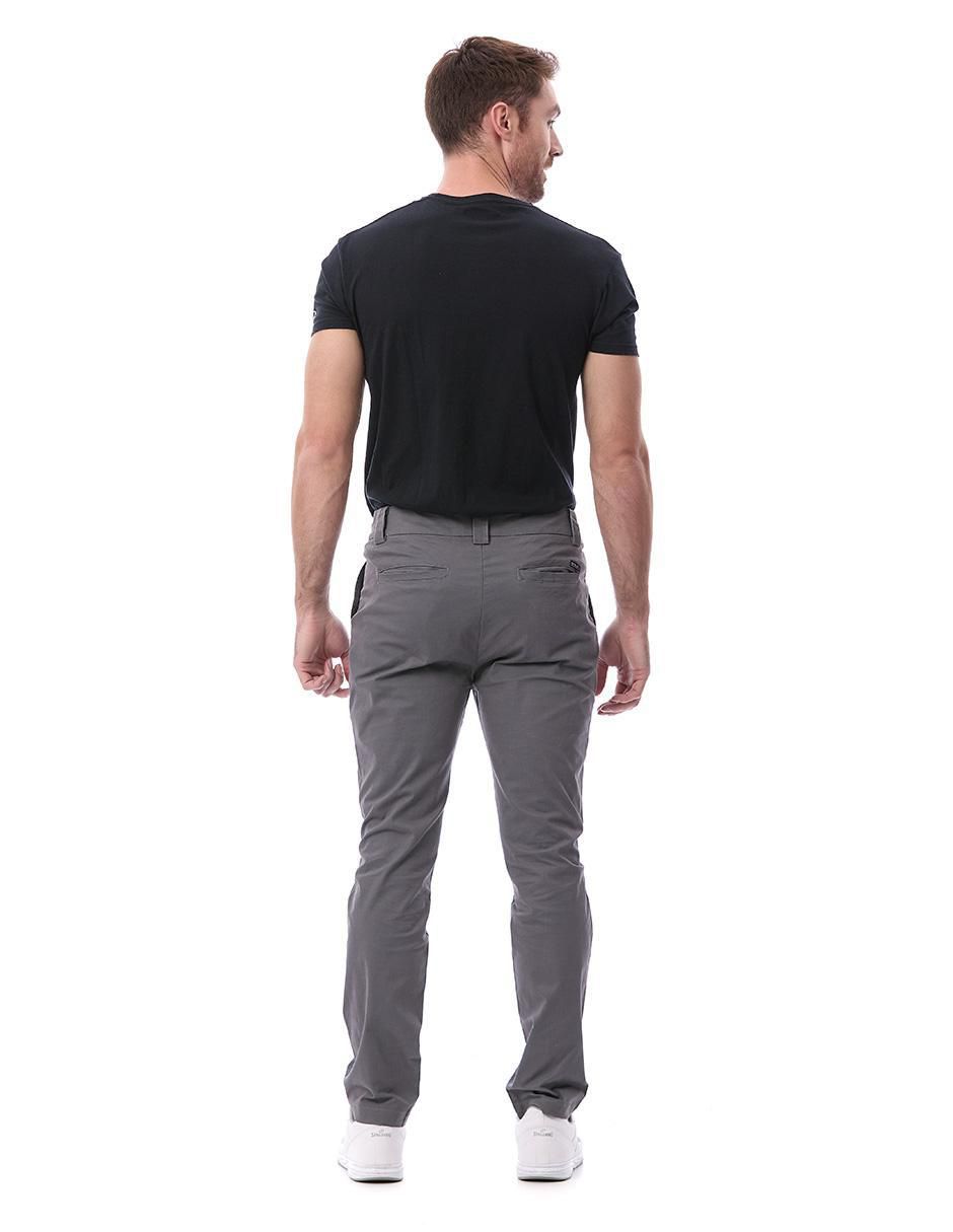Pantalón regular de gabardina para hombre 2