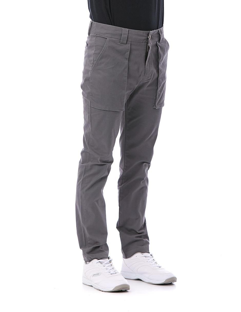 Pantalón regular de gabardina para hombre 9