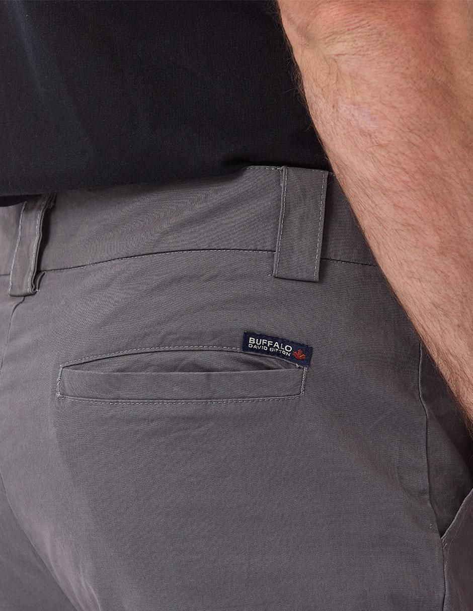 Pantalón regular de gabardina para hombre 8