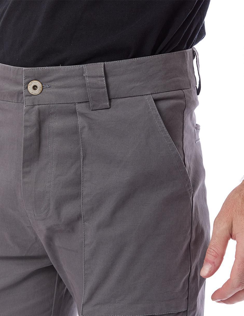 Pantalón regular de gabardina para hombre 5
