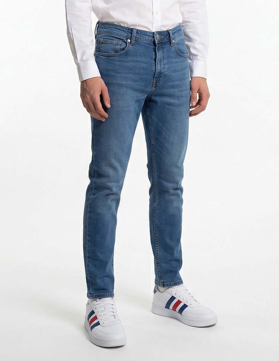 Jeans skinny That's It lavado medio para hombre