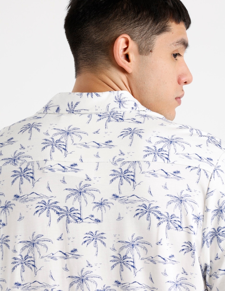 Camisa casual manga corta para hombre 5