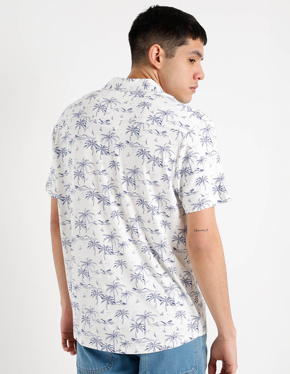 Camisa casual manga corta para hombre 6
