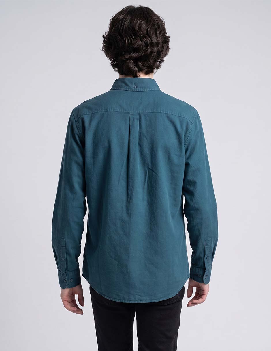 Camisa casual manga larga para hombre 2