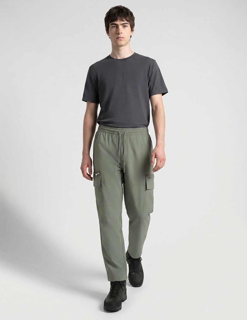 Jogger regular con bolsillos para hombre 3