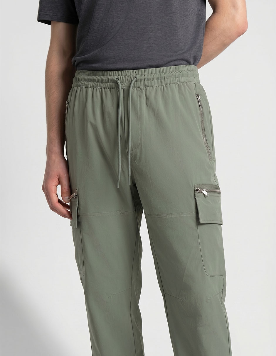 Jogger regular con bolsillos para hombre 4