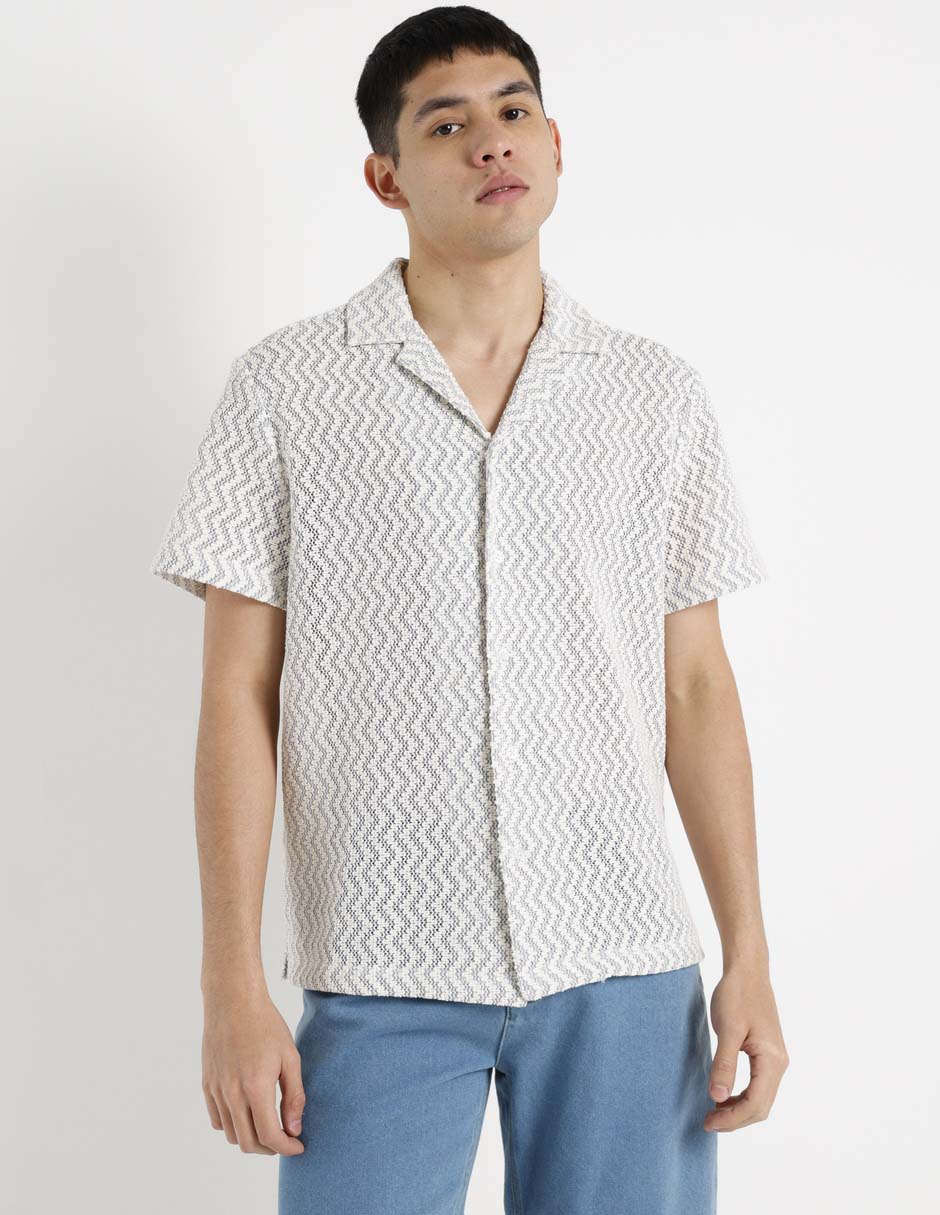 Camisa casual manga corta para hombre 2
