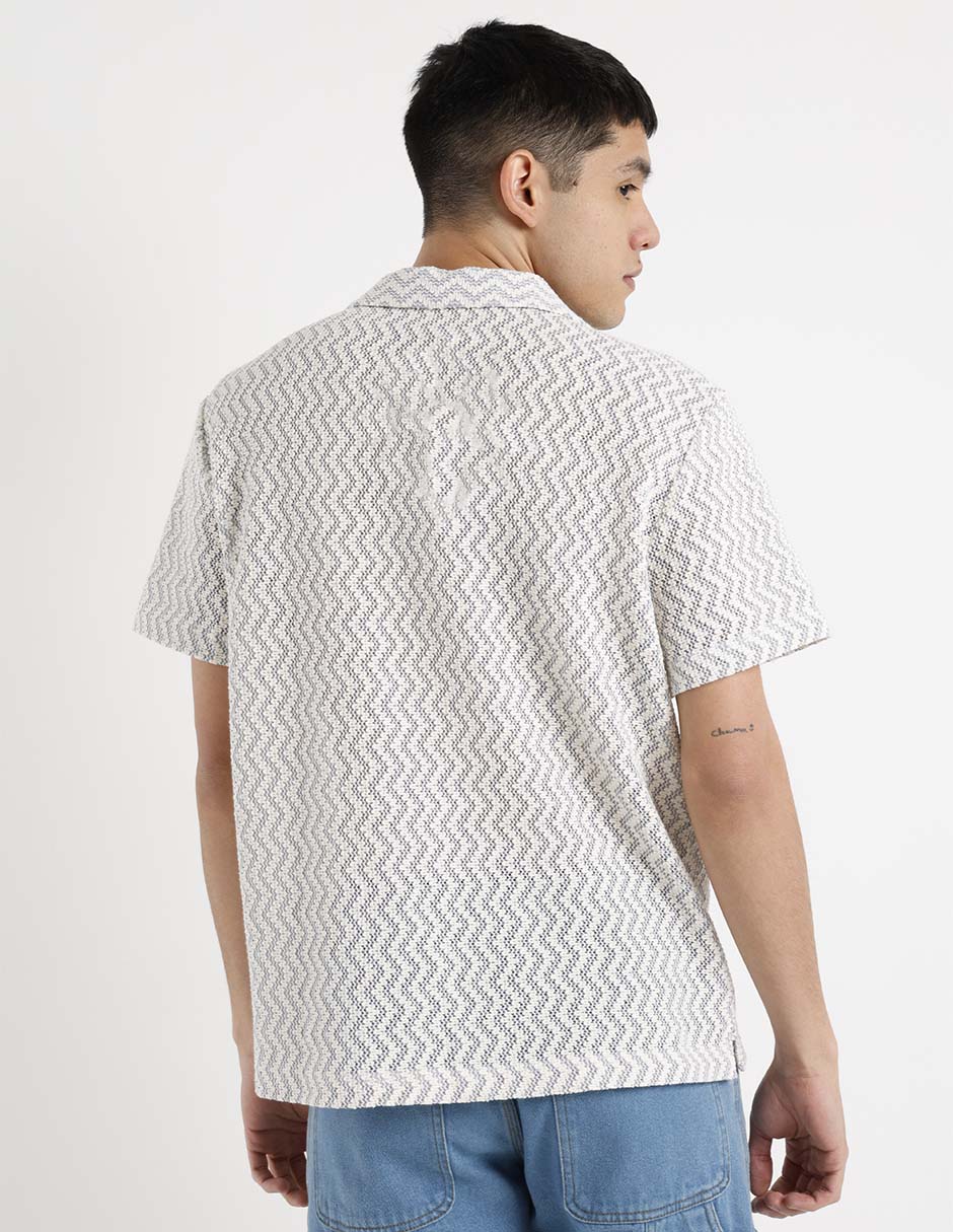 Camisa casual manga corta para hombre 6