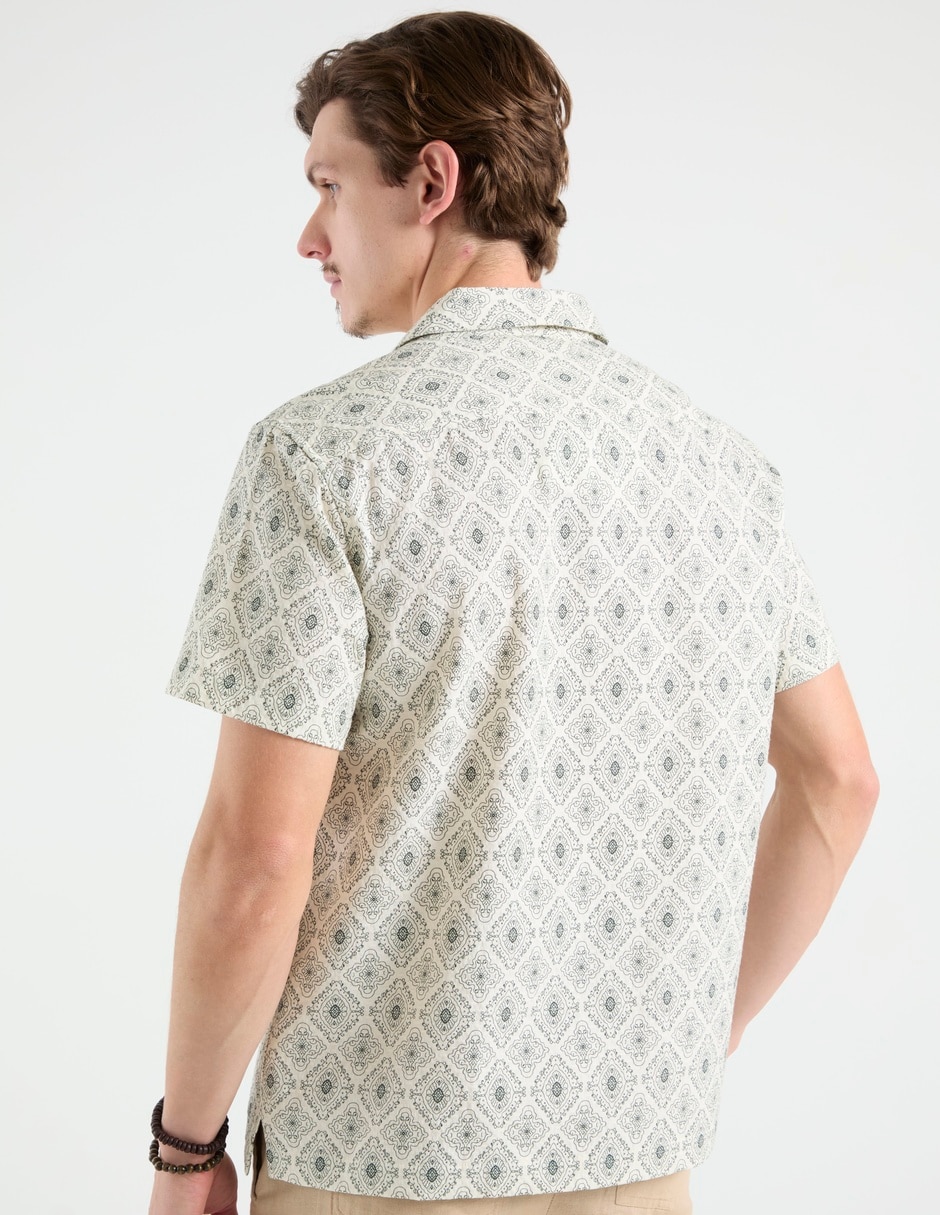 Camisa de algodón manga corta para hombre 6