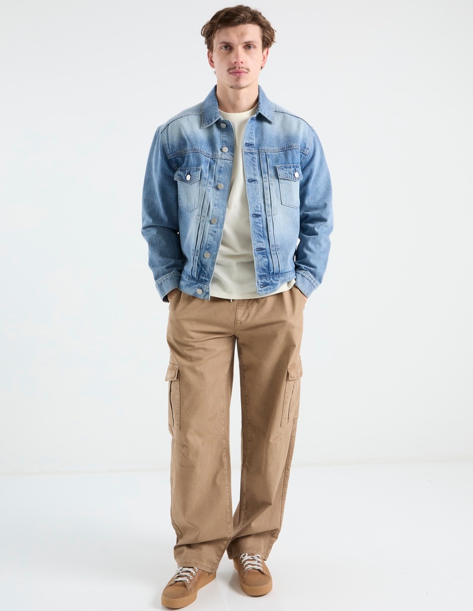 Chamarra denim That's It con bolsillos para hombre