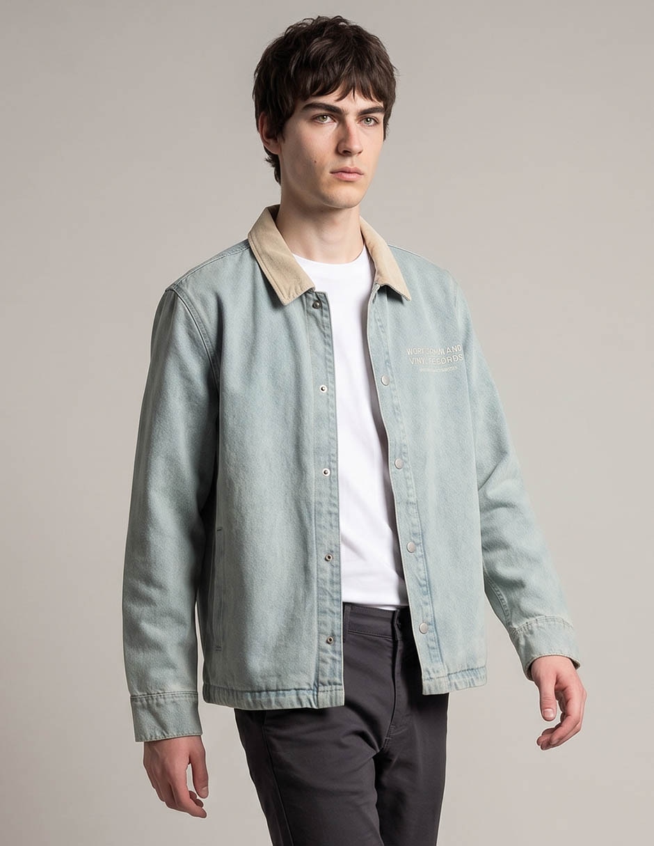 Sobrecamisa casual manga larga para hombre