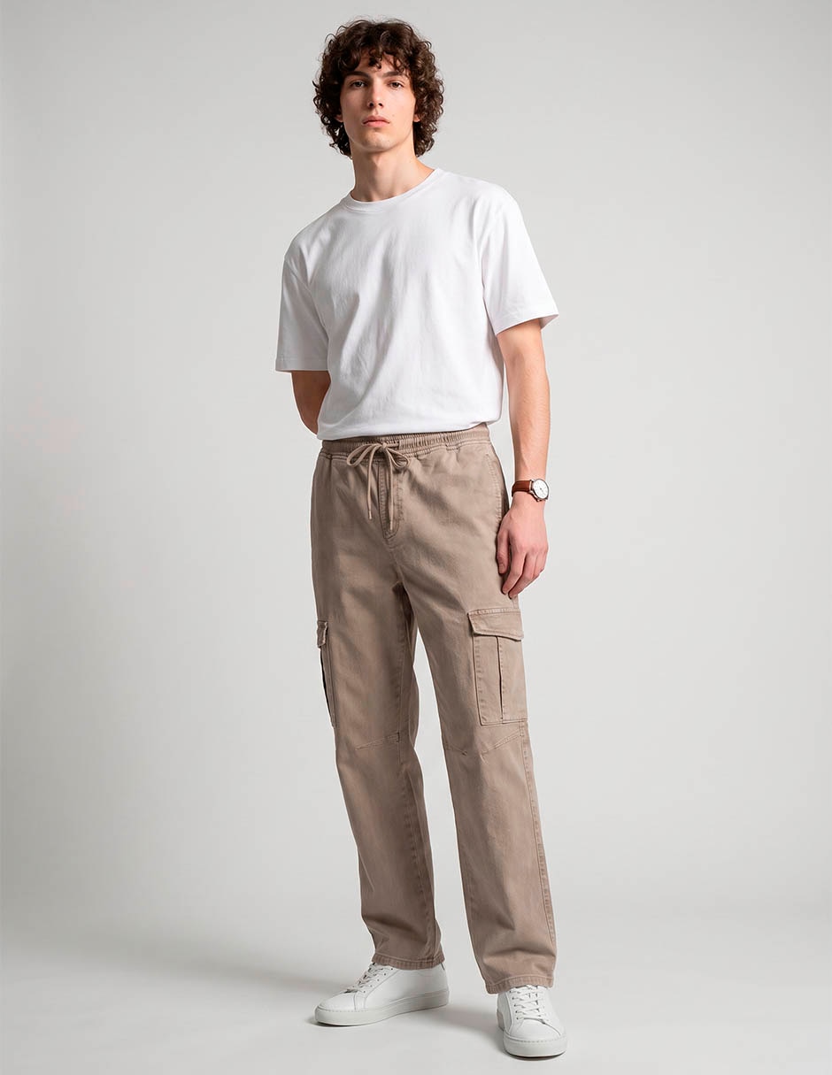 Pantalón cargo amplio para hombre