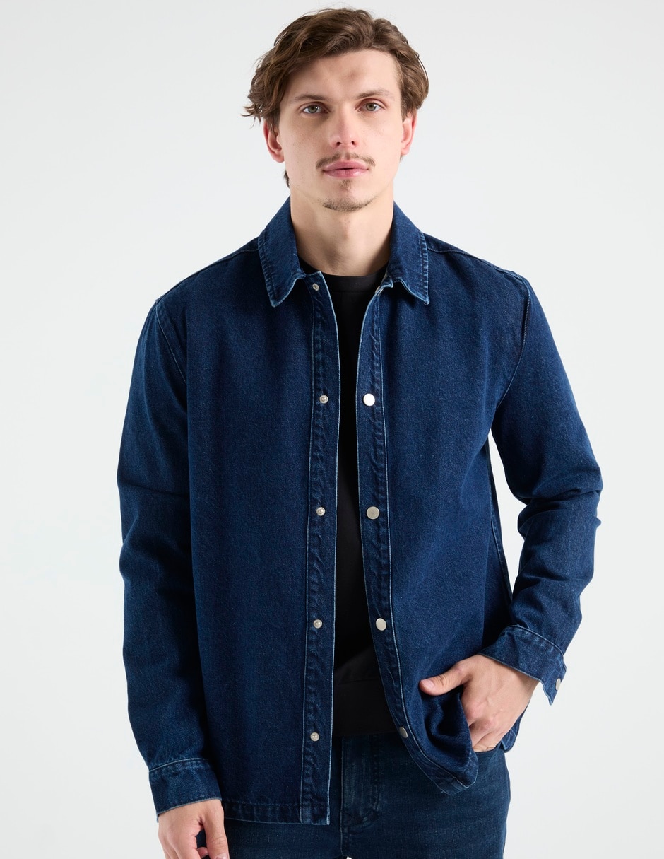 Camisa casual de algodón manga larga para hombre Camisa casual de algodón manga larga para hombre