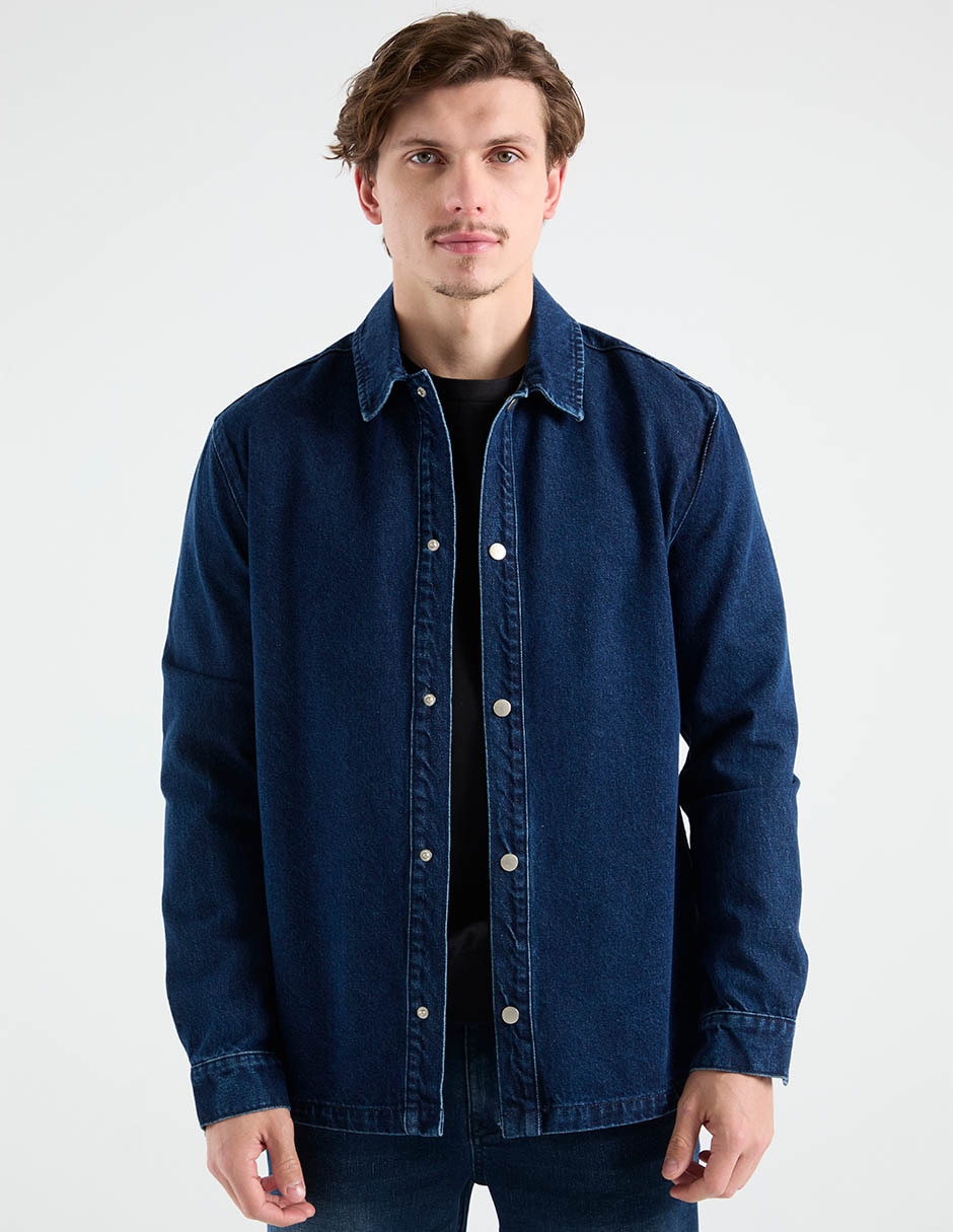 Camisa casual de algodón manga larga para hombre 5