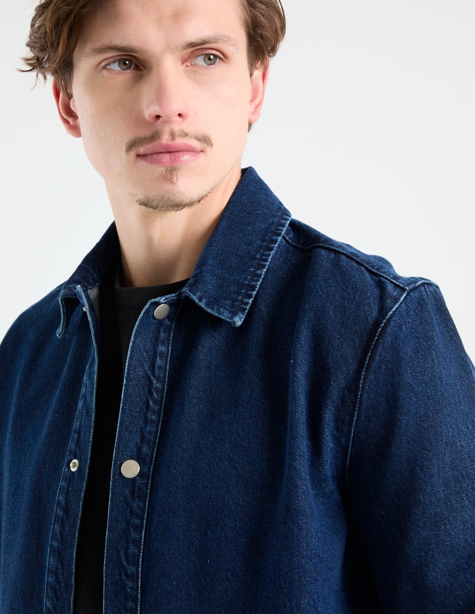 Camisa casual de algodón manga larga para hombre 3