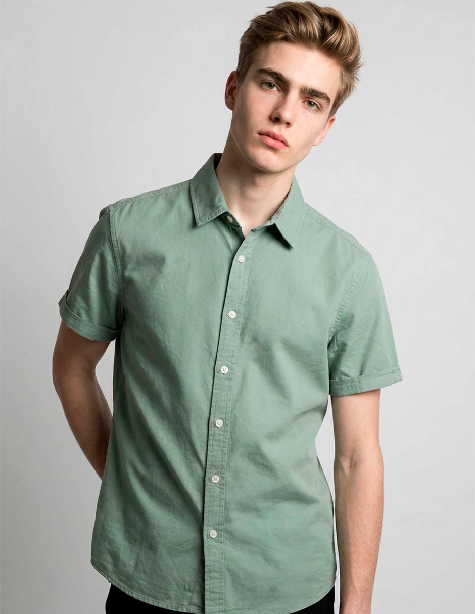 Camisa casual manga corta para hombre 1