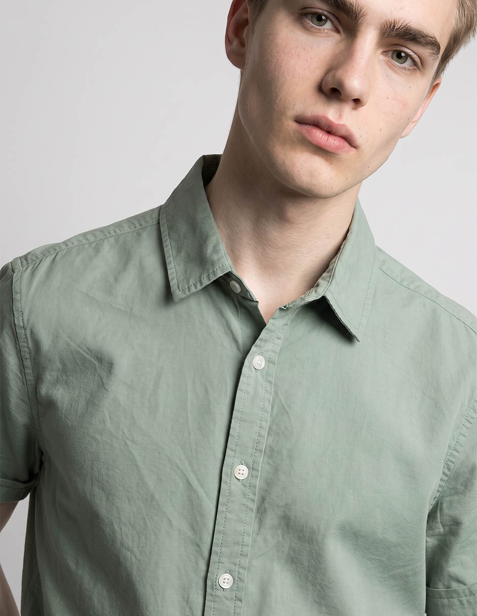 Camisa casual manga corta para hombre 2