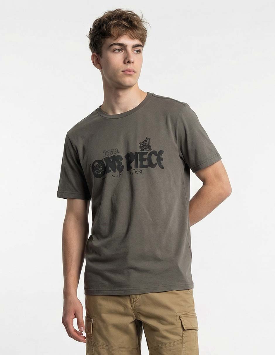 Playera One Piece cuello redondo para hombre 1