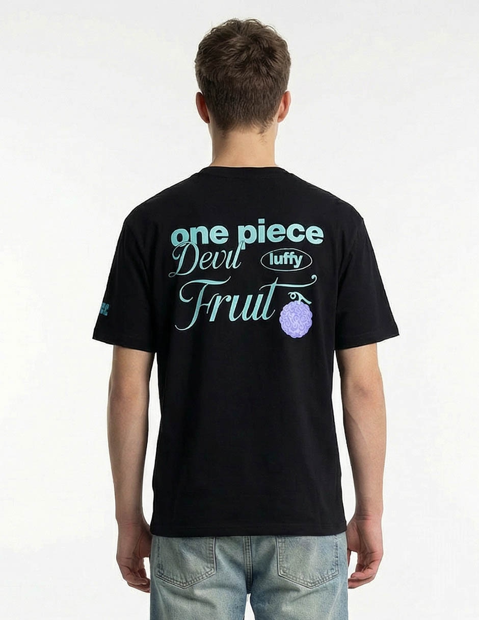 Playera One Piece Devil Fruit Luffy cuello redondo para hombre 6