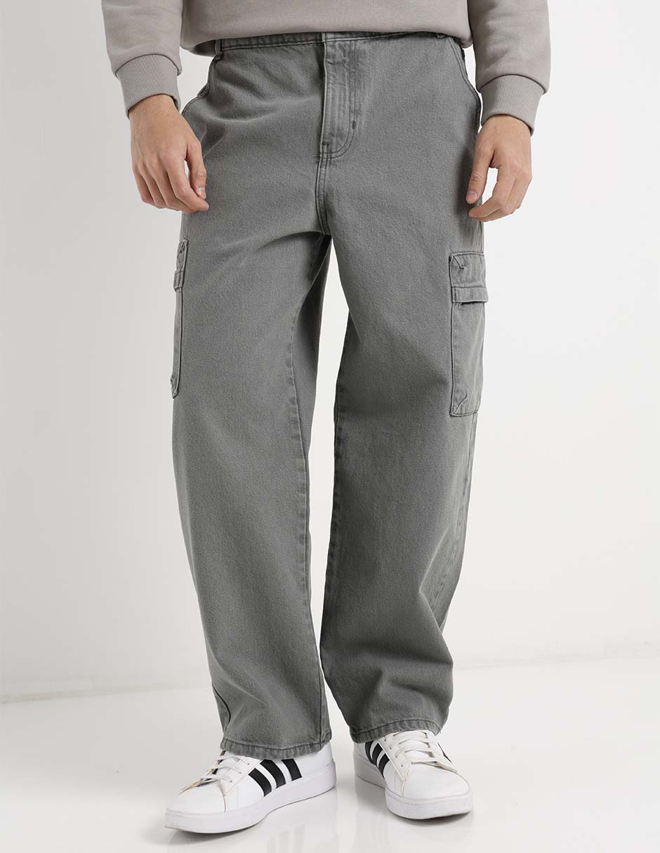 Jeans cargo baggy para hombre 1