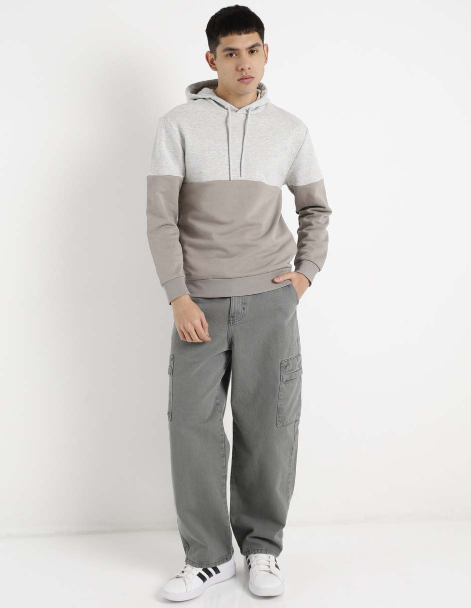 Jeans cargo baggy para hombre 7