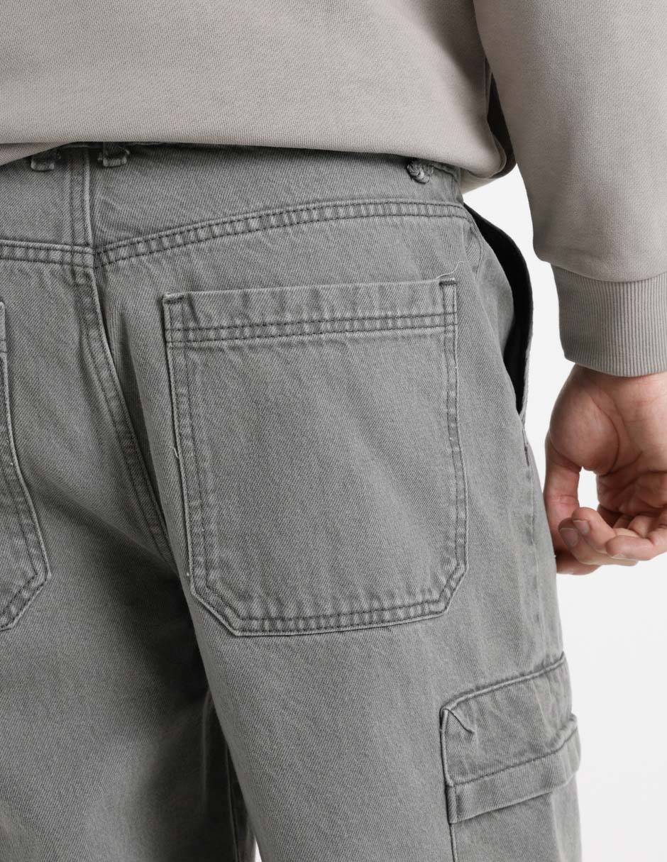 Jeans cargo baggy para hombre 10