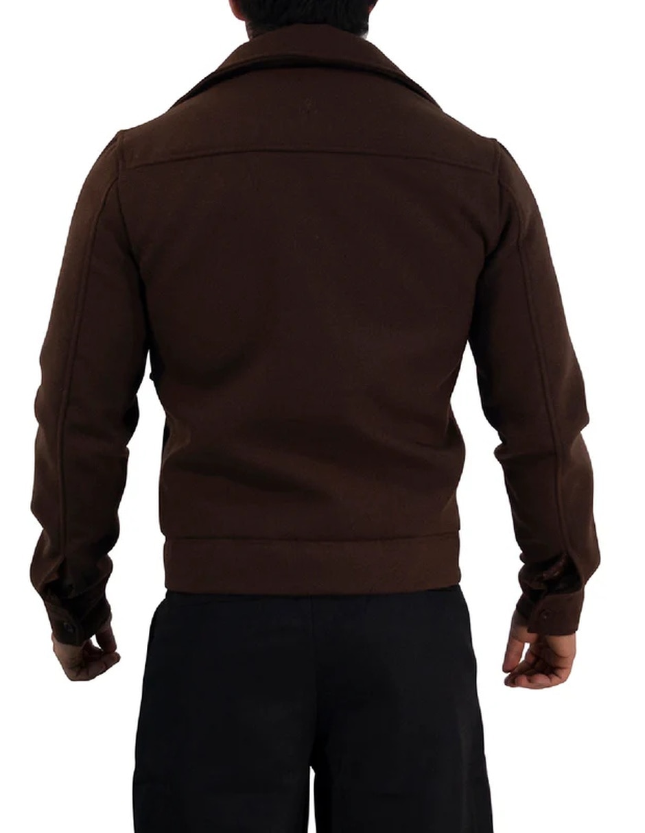 Chamarra casual con bolsillos para hombre