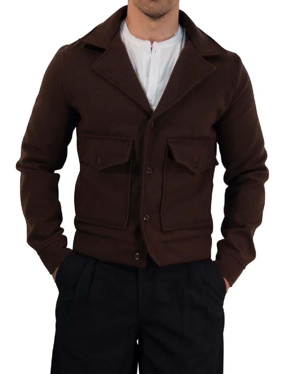 Chamarra casual con bolsillos para hombre 9