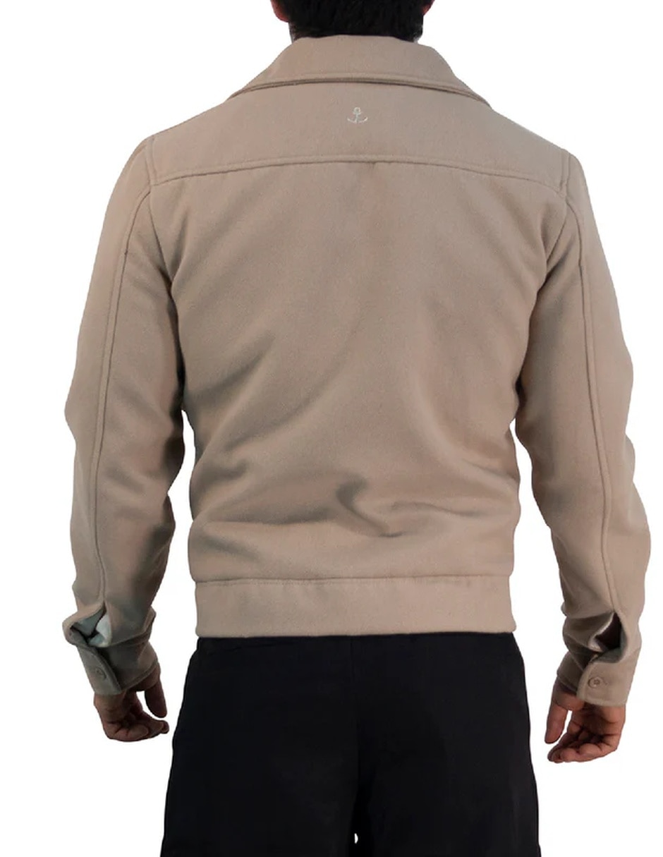 Chamarra casual John Leopard con bolsillos para hombre