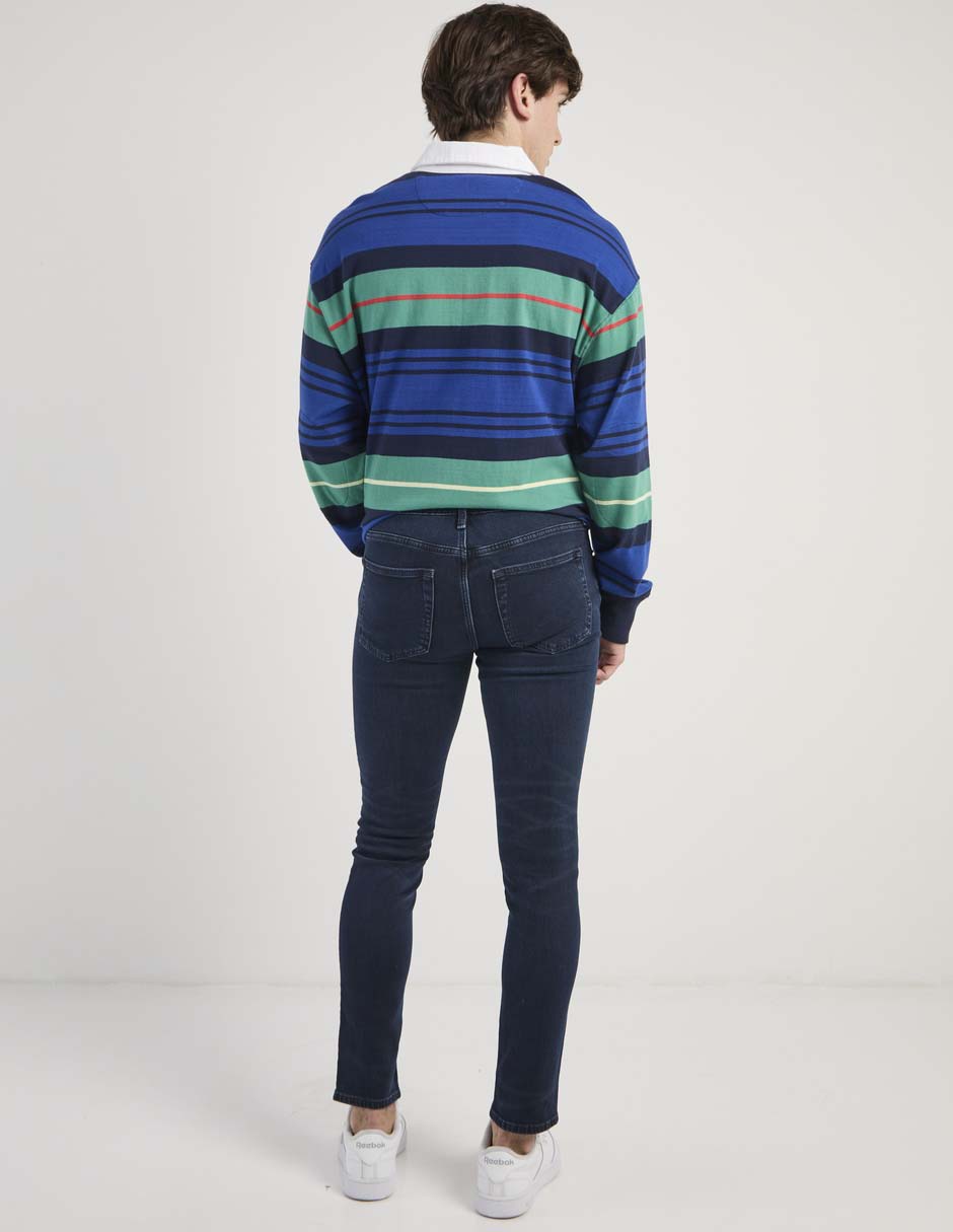 Jeans skinny American Eagle lavado obscuro para hombre