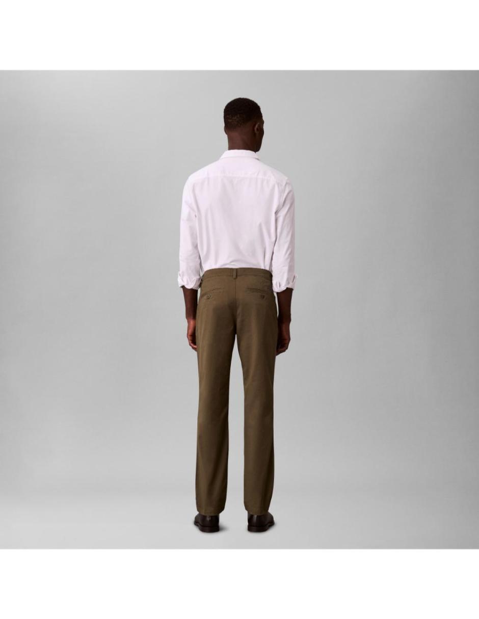 "pantalón" casual chino regular calvin klein "de" algodón "para hombre"