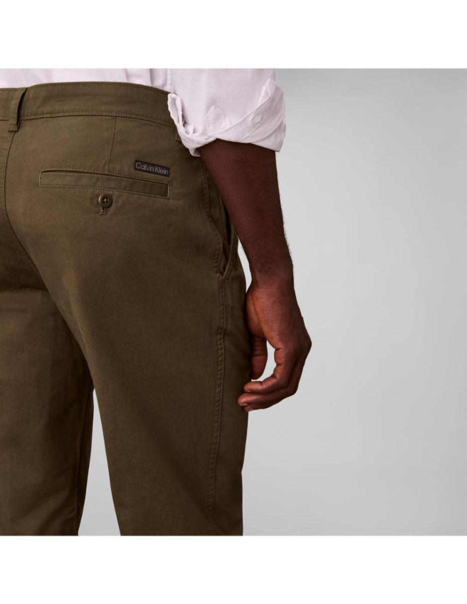 "pantalón" casual chino regular calvin klein "de" algodón "para hombre"