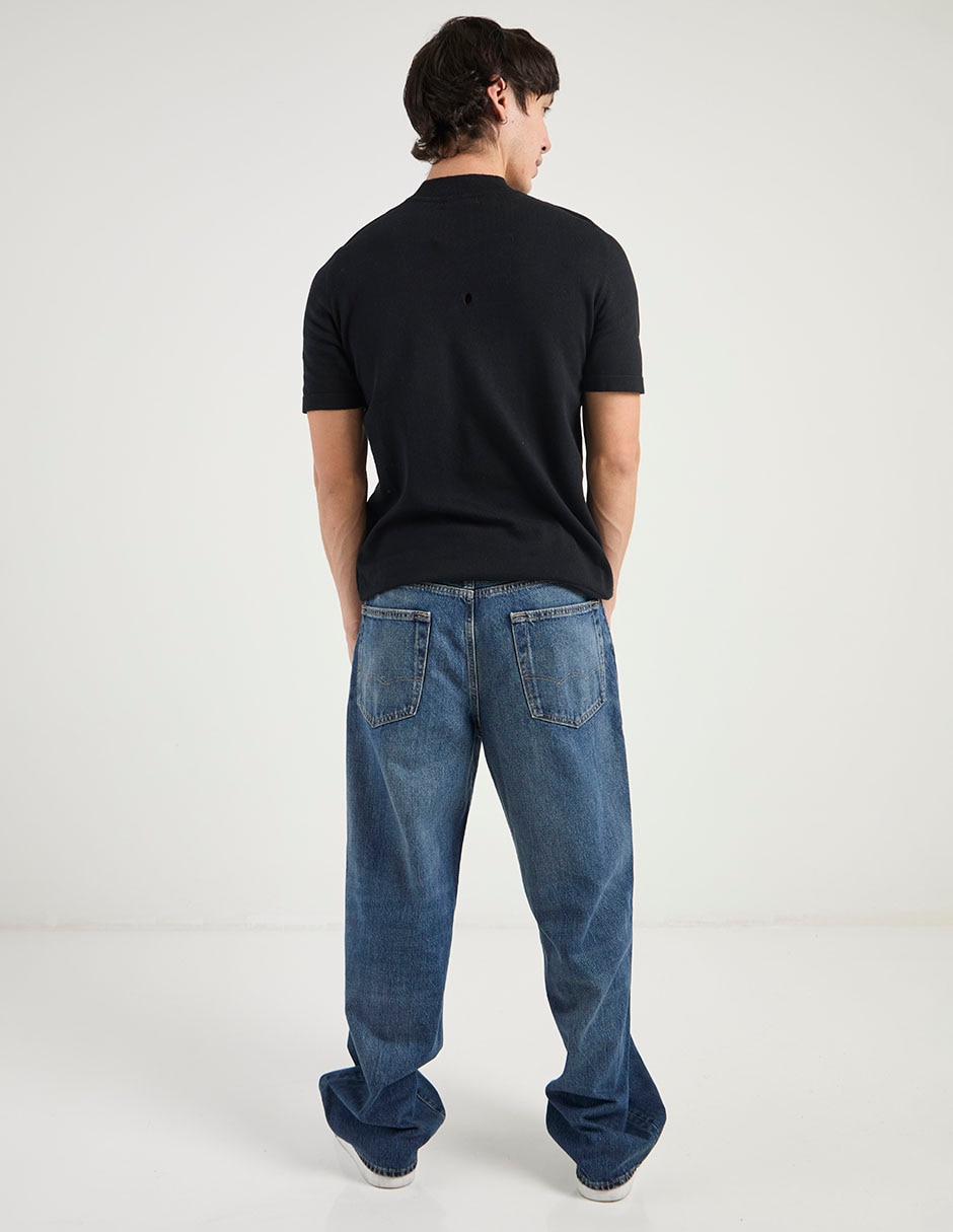 Jeans baggy American Eagle lavado obscuro para hombre