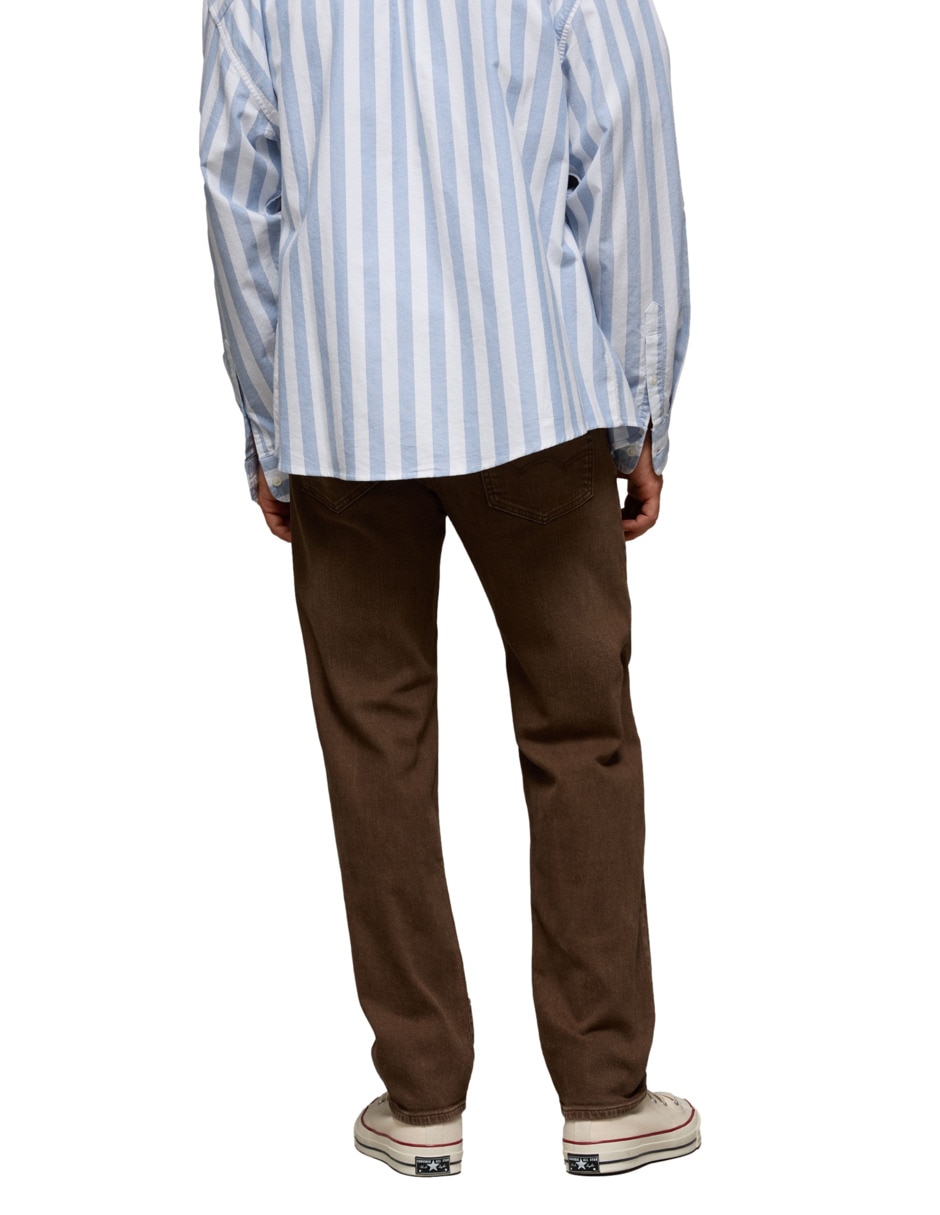 Pantalón casual straight American Eagle de algodón para hombre
