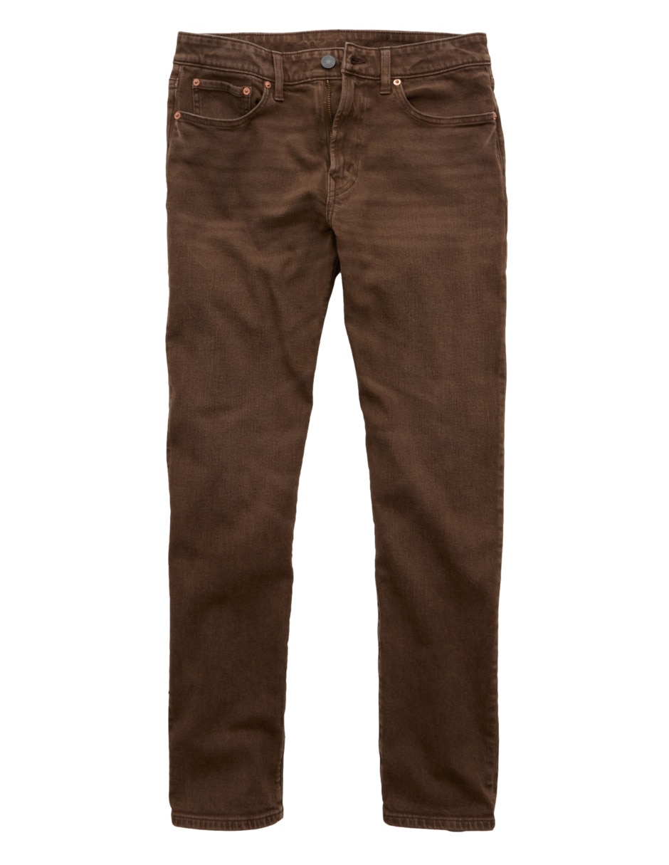 Pantalón casual straight American Eagle de algodón para hombre
