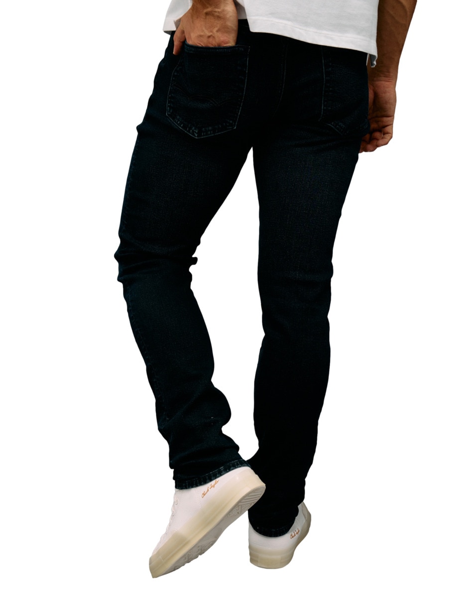 Jeans slim ae jeans lavado obscuro para hombre 2