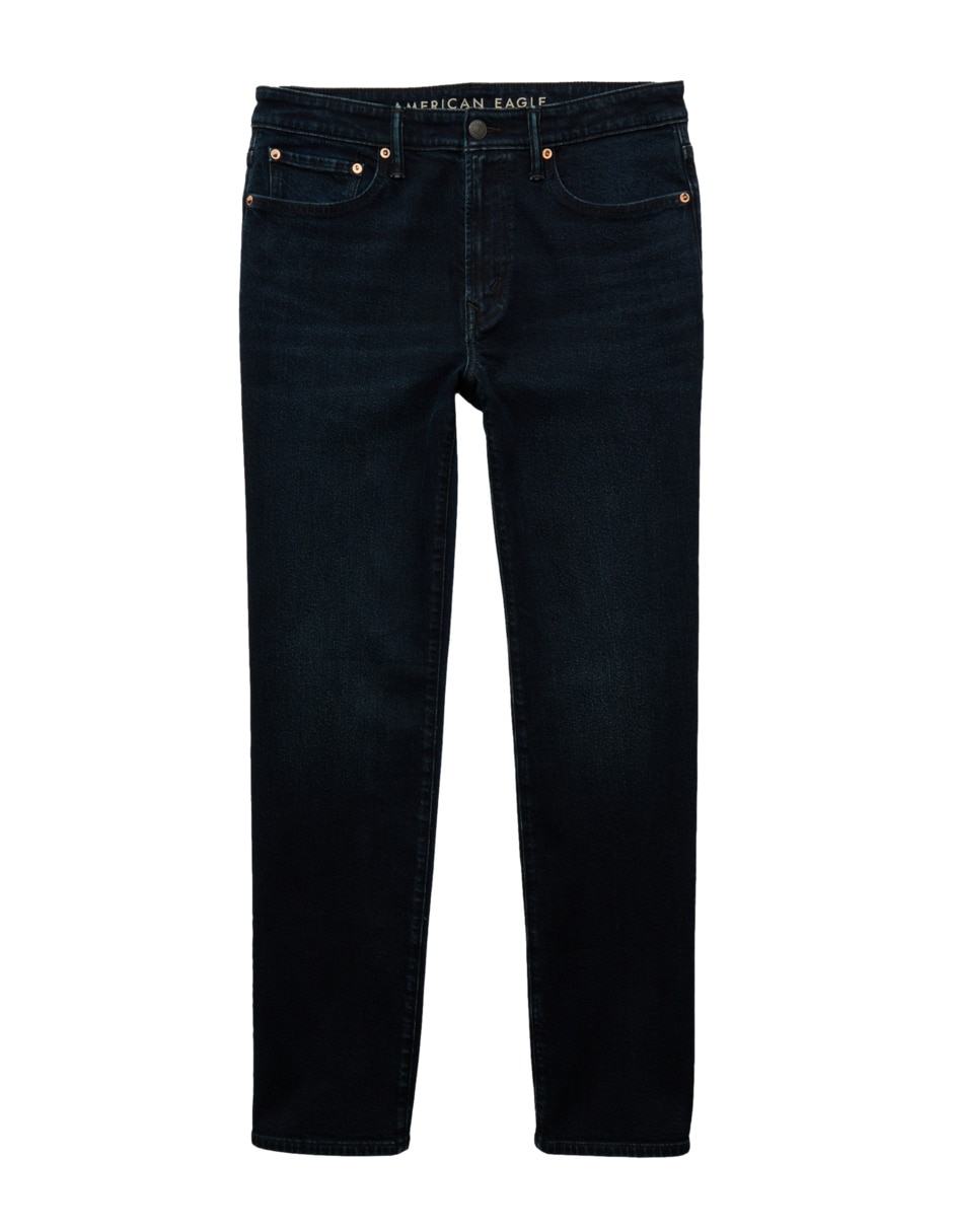 Jeans slim ae jeans lavado obscuro para hombre 4