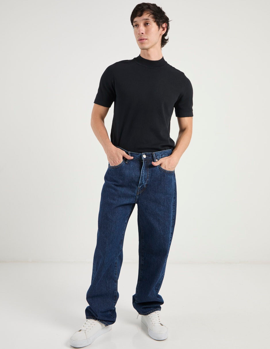 Jeans baggy American Eagle lavado obscuro para hombre