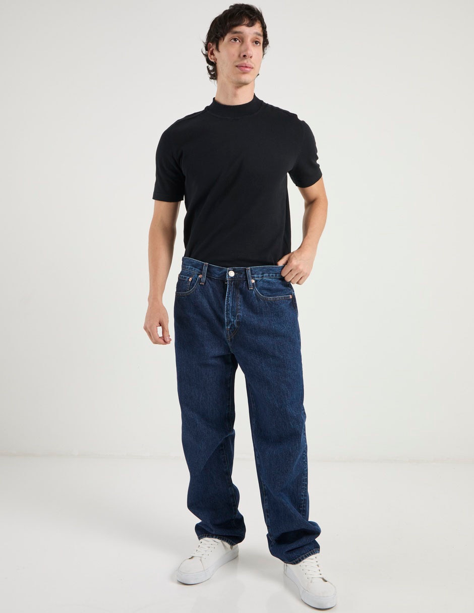 Jeans baggy American Eagle lavado obscuro para hombre