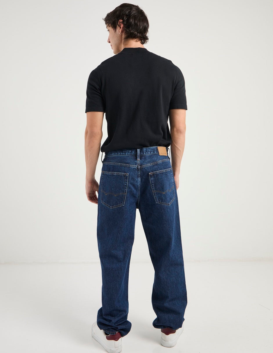 Jeans baggy American Eagle lavado obscuro para hombre