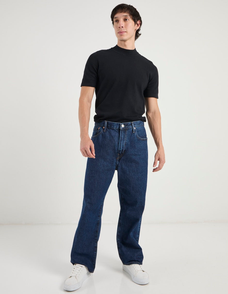Jeans baggy lavado obscuro para hombre