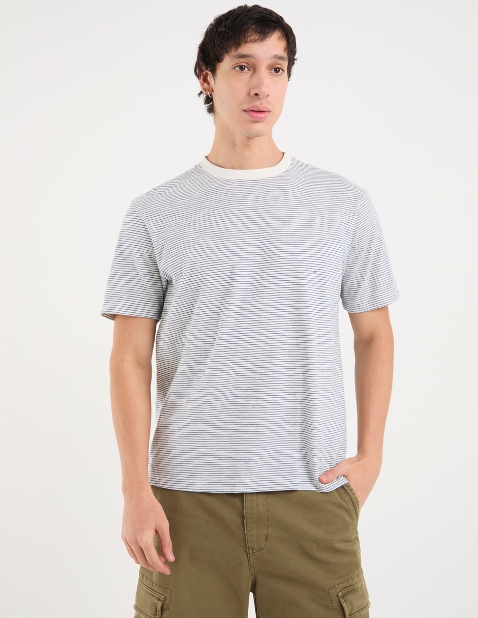 Playera cuello redondo para hombre