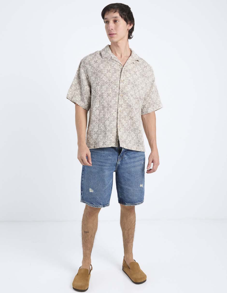 Camisa casual American Eagle manga corta para hombre