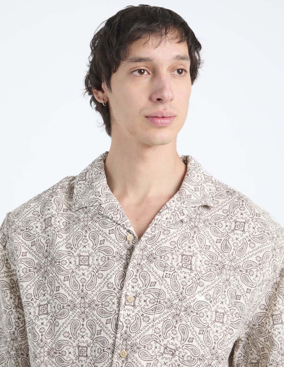Camisa casual American Eagle manga corta para hombre