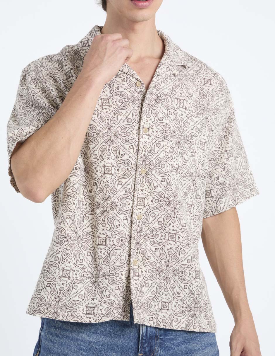 Camisa casual American Eagle manga corta para hombre