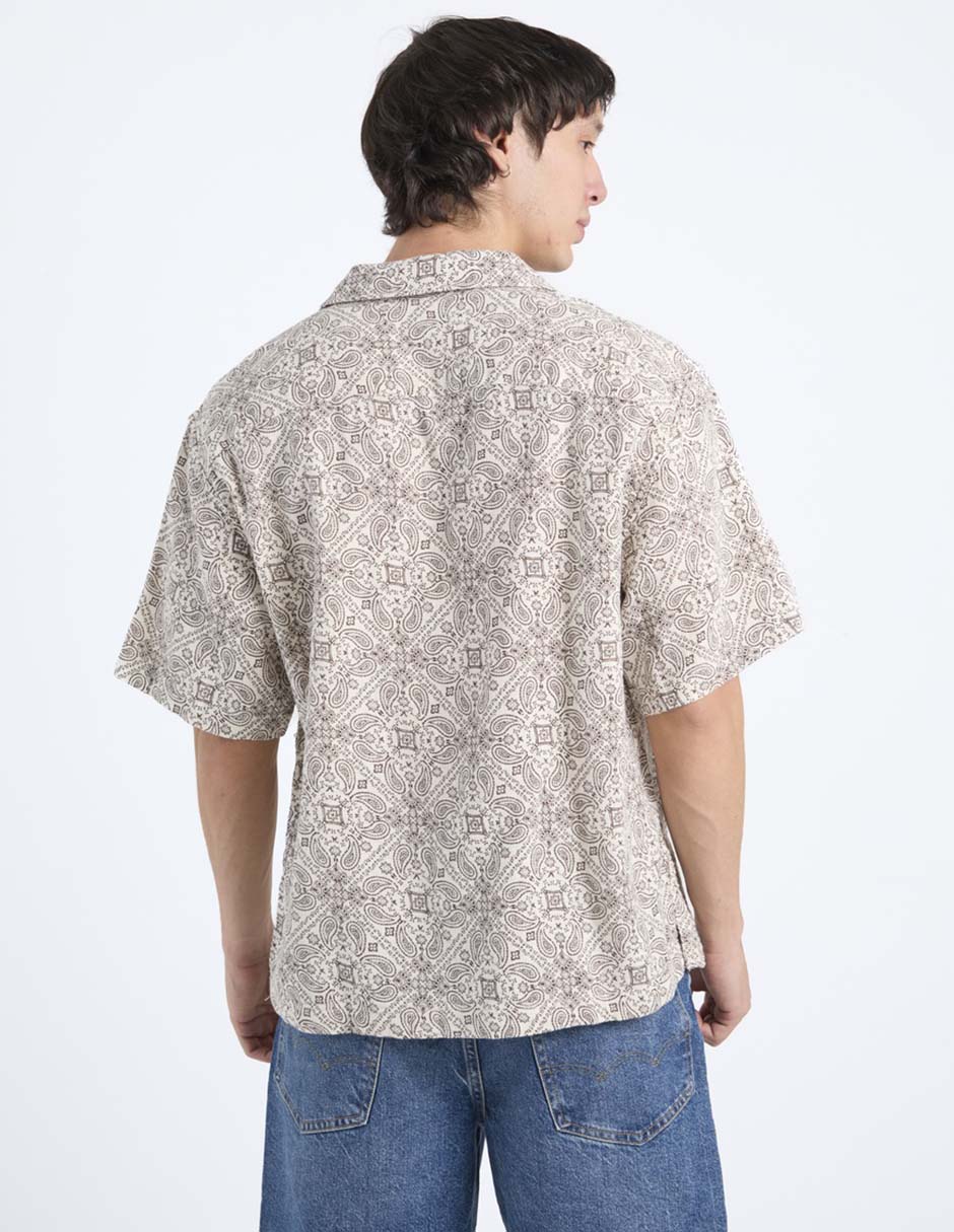 Camisa casual American Eagle manga corta para hombre